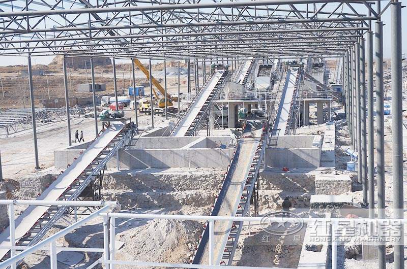 江西砂巖全自動(dòng)環(huán)保石子生產(chǎn)線現(xiàn)場(chǎng)圖2 江西砂巖全自動(dòng)環(huán)保石子生產(chǎn)線現(xiàn)場(chǎng)圖2