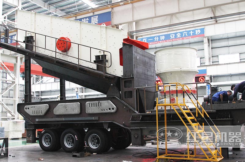 時產(chǎn)200-300噸青石移動磕石子機配圓錐破 時產(chǎn)200-300噸青石移動磕石子機配圓錐破