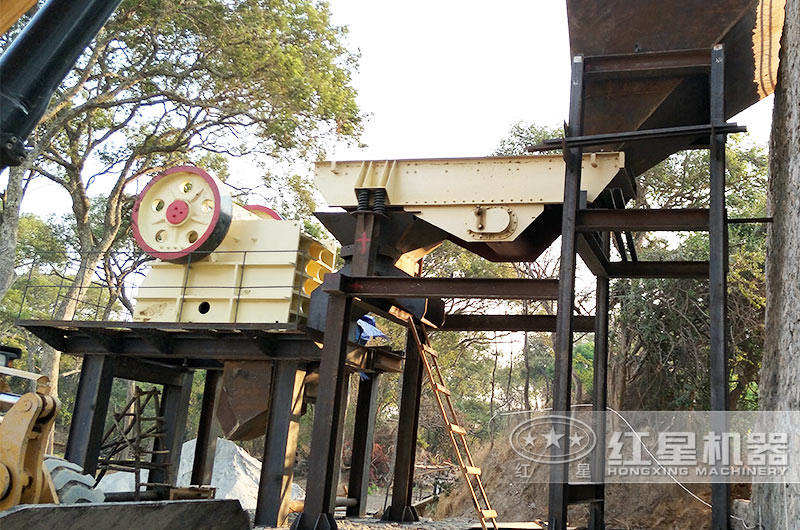 大型砂石生產現場，用戶非常滿意