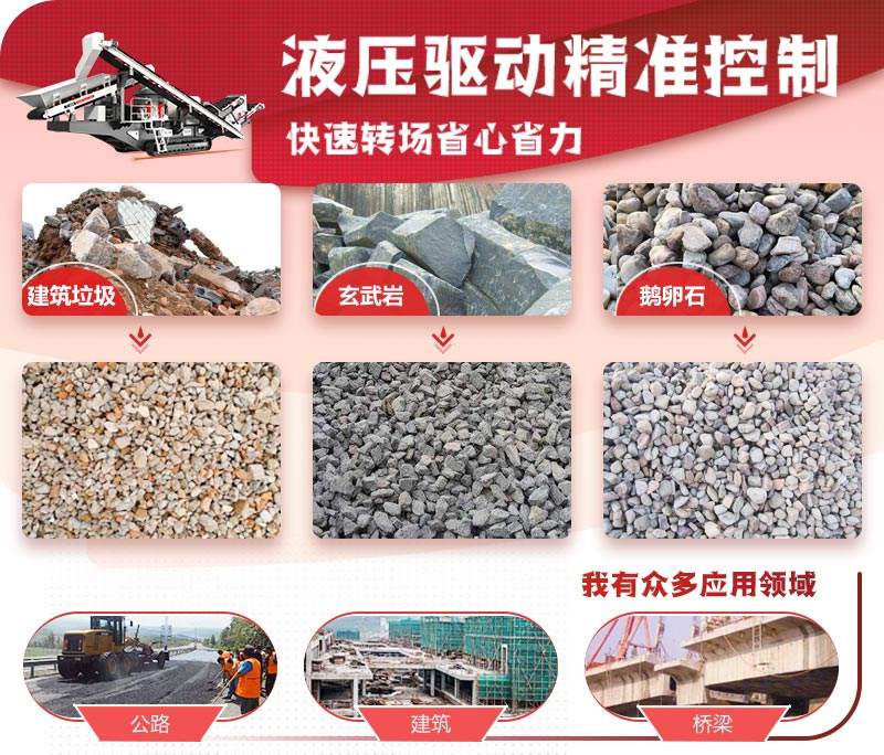 履帶式移動破碎站應用領域 履帶式移動破碎站應用領域