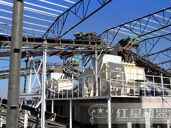 配1520反擊破和給料機石子生產線 配1520反擊破和給料機石子生產線