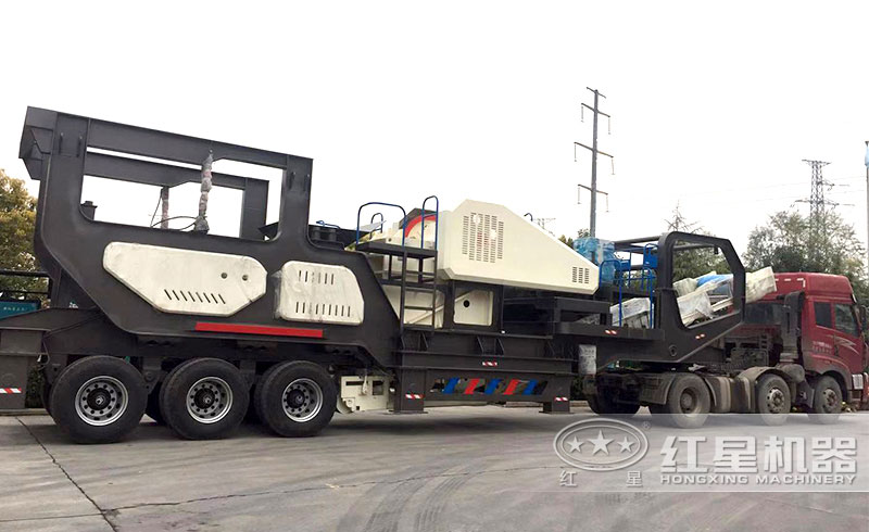 輪胎半掛車移動破碎篩分設(shè)備 輪胎半掛車移動破碎篩分設(shè)備