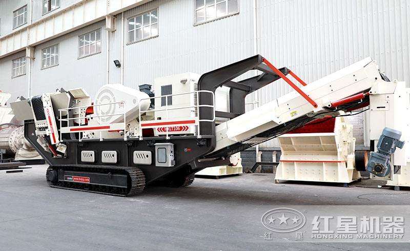 移動碎石一體機:配履帶破 移動碎石一體機:配履帶破