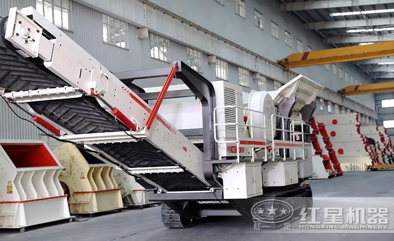 小型車載式鵝卵石破碎機,履帶液壓驅動 小型車載式鵝卵石破碎機,履帶液壓驅動