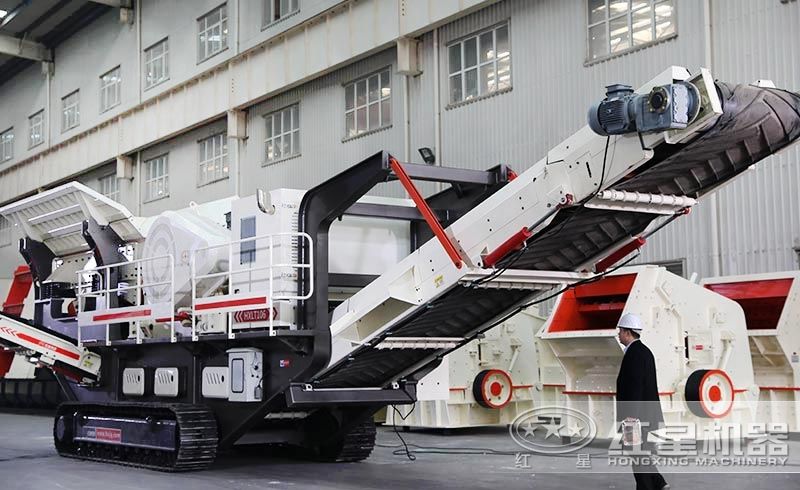 巖石粗碎移動破碎機,履帶液壓驅動,移動靈活 巖石粗碎移動破碎機,履帶液壓驅動,移動靈活