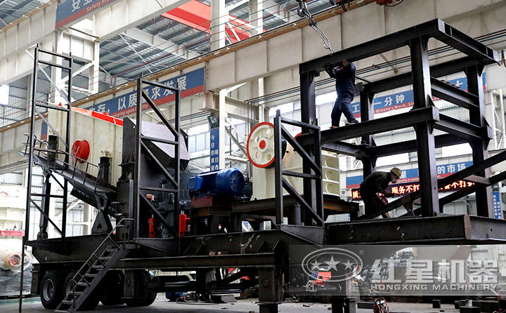 時產量150噸車載破碎制砂一體機