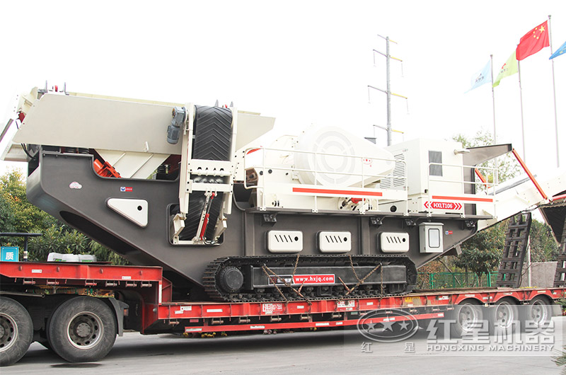 履帶移動(dòng)細(xì)碎制砂機(jī),發(fā)貨到用戶現(xiàn)場(chǎng)
