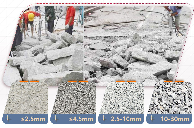 水泥塊粉碎成不同規(guī)格粒度“售價翻番” 水泥塊粉碎成不同規(guī)格粒度“售價翻番”