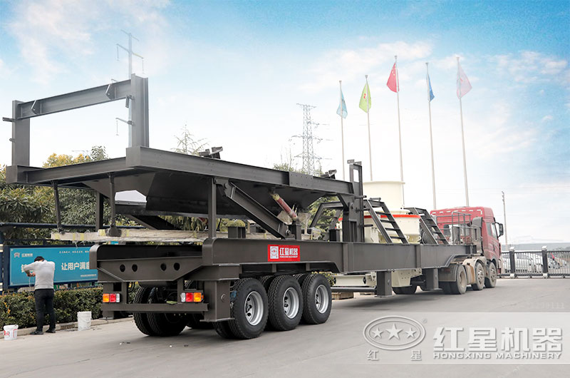 移動制砂生產線直接開往客戶現場 移動制砂生產線直接開往客戶現場