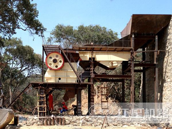 韶關鄂式碎石機客戶生產現場圖 韶關鄂式碎石機客戶生產現場圖