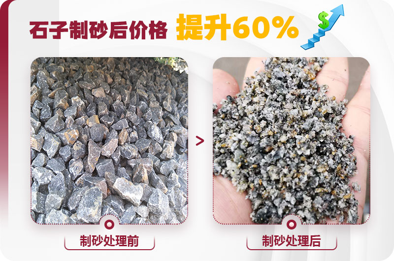 石子制砂后利潤高,經(jīng)濟效益好 石子制砂后利潤高,經(jīng)濟效益好