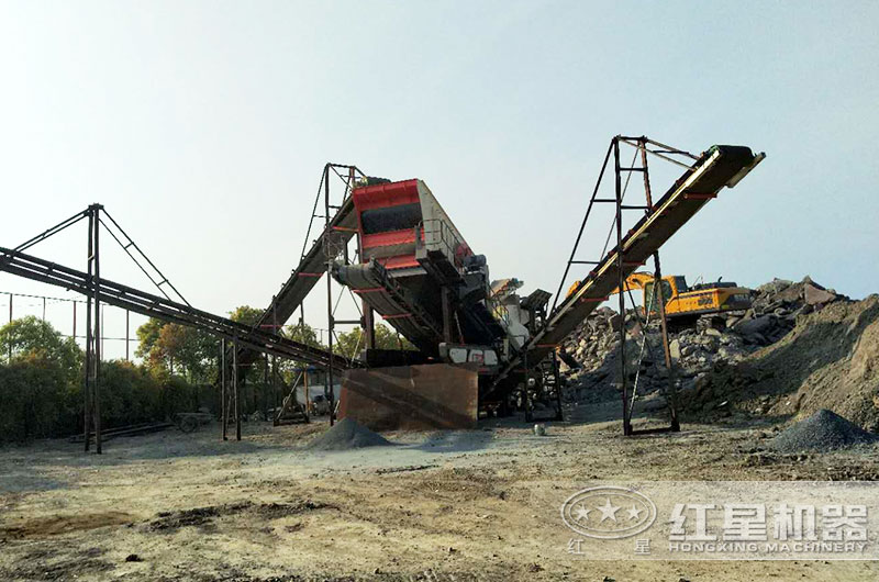 煤炭移動破碎生產(chǎn)線實拍圖 煤炭移動破碎生產(chǎn)線實拍圖