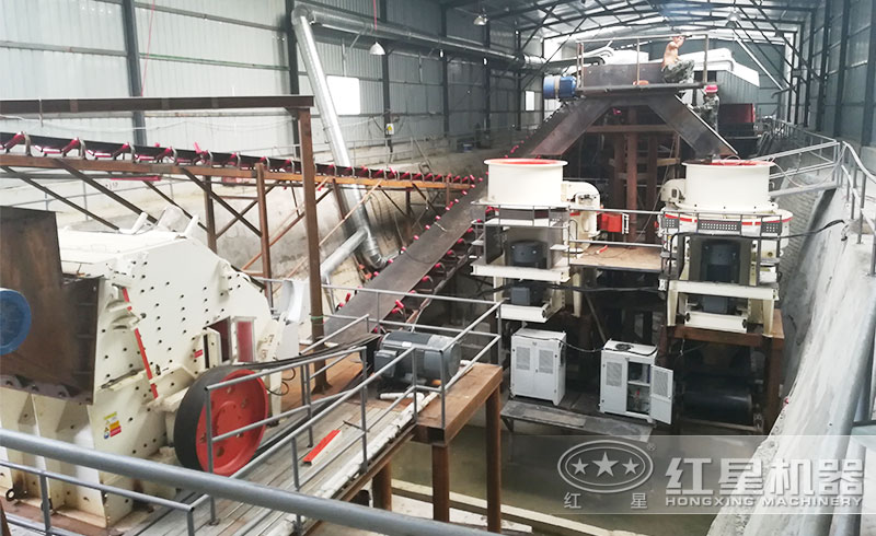 河卵石加工現場 河卵石加工現場