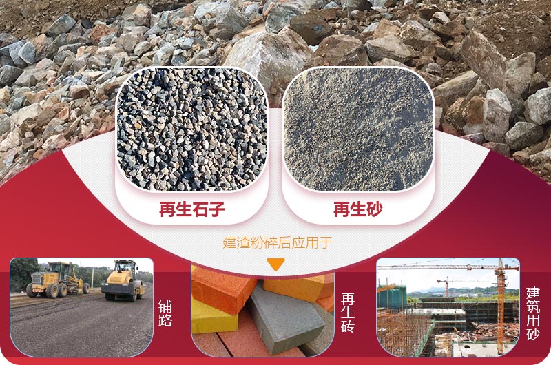 建渣粉碎后成品及應用領域 建渣粉碎后成品及應用領域