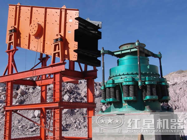 江西南昌大理石破碎生產線現場1 江西南昌大理石破碎生產線現場1