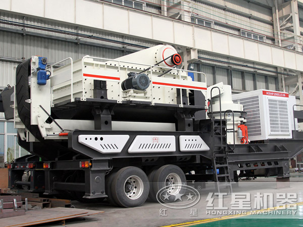 輪胎式移動石子破碎機 輪胎式移動石子破碎機