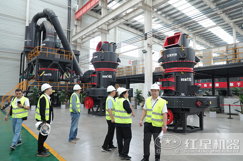 客戶(hù)來(lái)廠考察雷蒙磨粉機(jī)設(shè)備