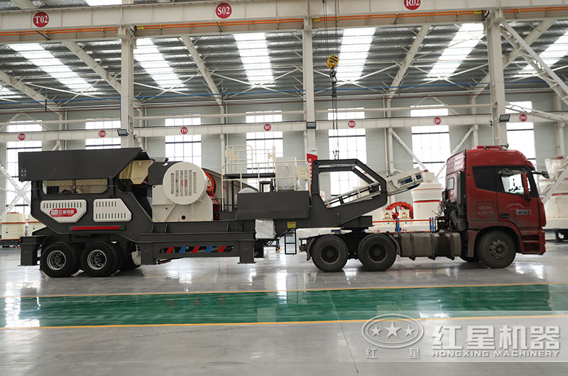 輪胎移動建筑垃圾粉碎機 輪胎移動建筑垃圾粉碎機